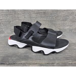 Sorel Kinetic Impact II Sling Low Black and White Sandals Size 9.5 Womens